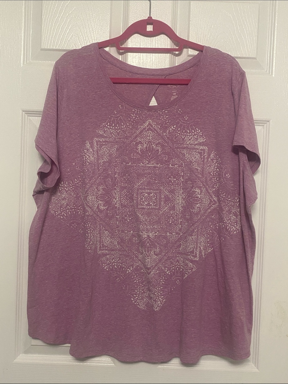 St. John’s Bay flowy summer dusty rose tunic 2x
